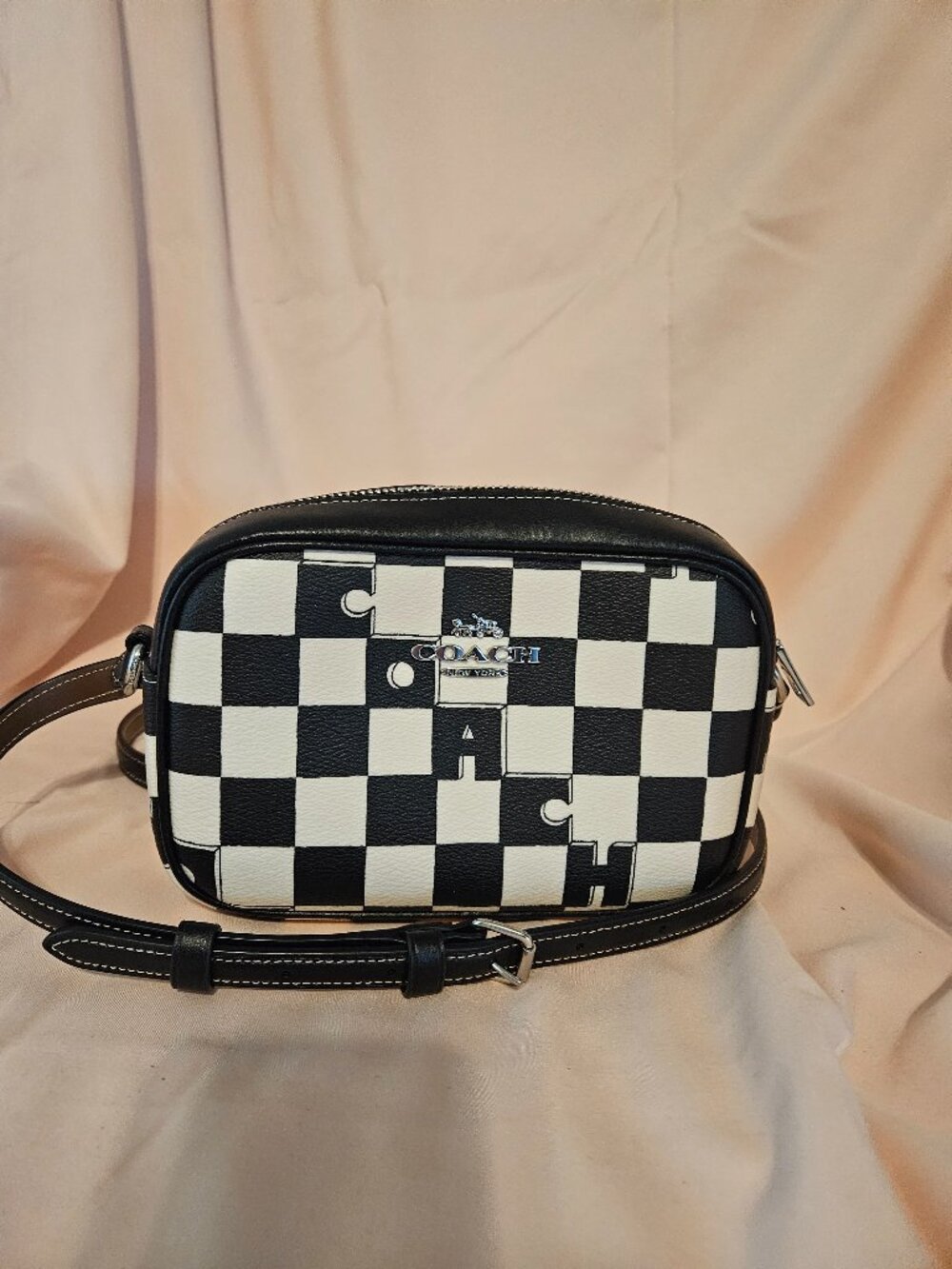Coach checkered crossbody